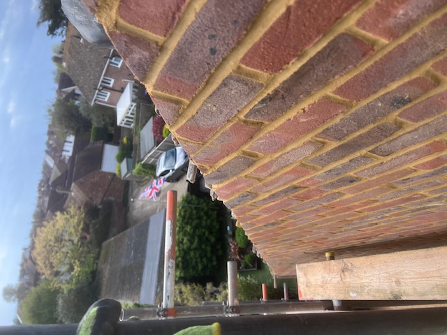 Gable end replacement project Kent - structural rebuild addressing failed wall ties